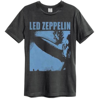 UNISEX AMPLIFIED LED ZEPPELIN BLIMP SQUARE CHARCOAL T-SHIRT