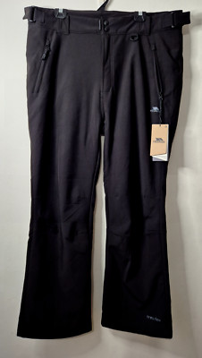 Trespass Softshell Snow Pants Black Tres-tex Men's Size XXL/42'' BNWT Skiing