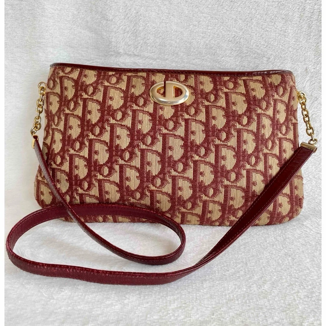 Sac bandoulière cuir toile Christian Dior Trotter du Japon