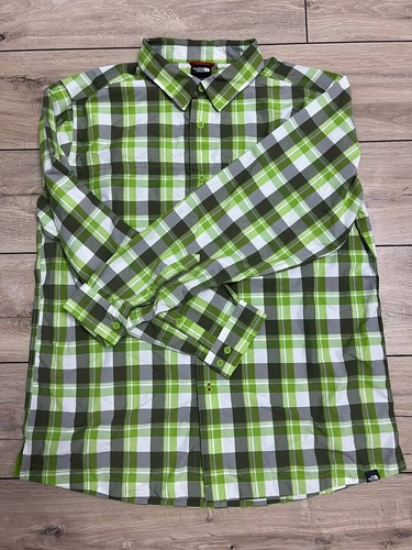 Men TNF The North Face Long Sleeve Shirt Hiking Outdoor Plaid size XL Trekking - Picture 11 of 11