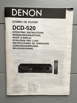 Bedienungsanleitung/Betriebsanleitung für CD-Player - Denon DCD-520-