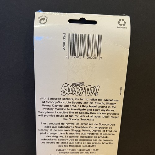 Vtg NOS 90s Sandylion Scooby-Doo Sticker Designs Cartoon Network 2 Sheets 1998 - Picture 3 of 10