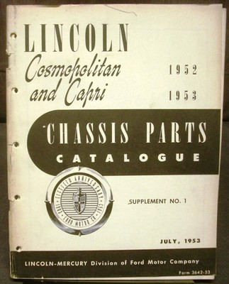 Lincoln catalog parts