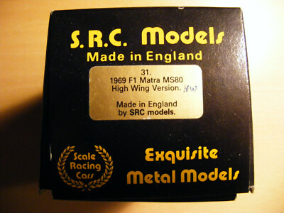 1:43 S.R.C. Models Leerbox Leerkarton 31. Matra MS80 High Wing Version 1969