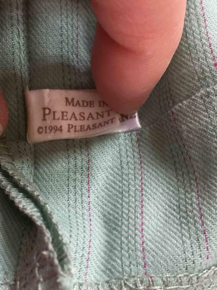 American Girl Kirsten Green Work Dress Pleasant Company 94~Retired~adult owned - Image 4 of 4