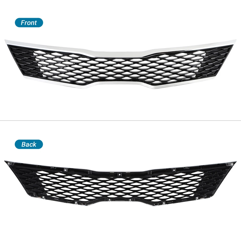 For 2016 2017 2018 Kia Optima SX SXL Turbo Sedan Front Upper Bumper Grill Chrome Foto 3 de 4