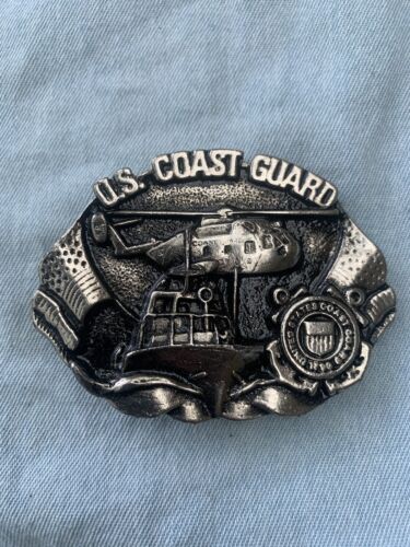 Vintage Belt Buckle US Coast Guard - 第 1/2 張圖片