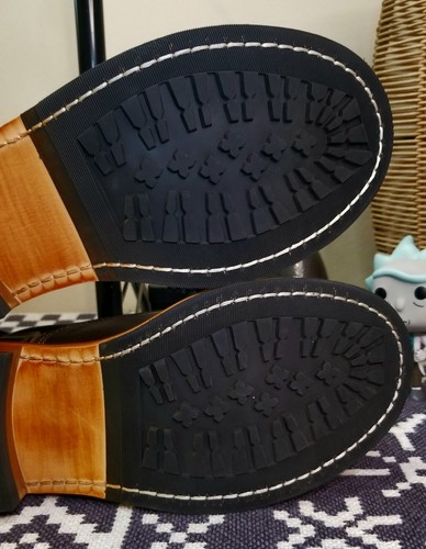 Herren Handgefertigt Leder Affe Holzfäller Schnürstiefel US 10 EU 44 - Bild 23 von 23