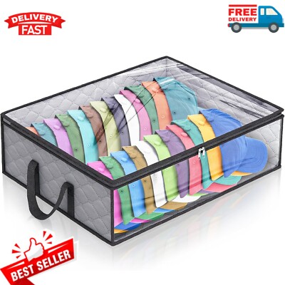 Hat Storage Bag Baseball Trucker Cap Organizer Case Protector Zipper Extra Large