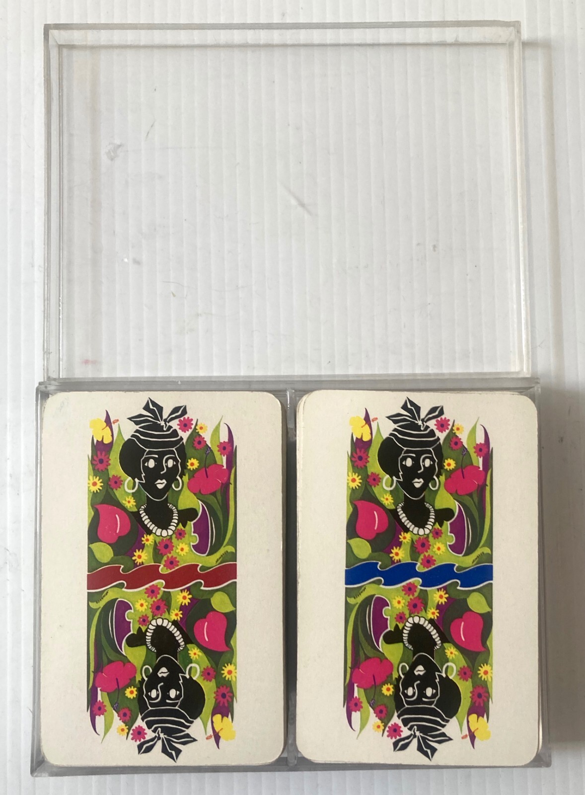 Double deck playing cards Grimaud Banque des Antilles françaises Hodges design