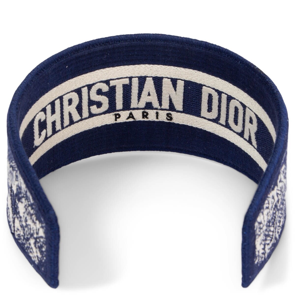 66918 auth CHRISTIAN DIOR navy blue & white 2020 TOILE DE 66918 auth CHRISTIAN DIOR navy blue & white 2020 TOILE DE