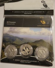 2012 America the Beautiful El Yunque Mint Issue 3 Coin Set