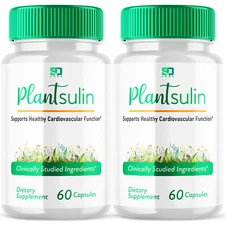 (2 Pack) Plantsulin Supports Healthy Cardiovascular Function Pill (120 Capsules)