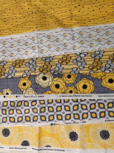 6 Gorgeous Fat Quarters Quilt Fabric Poppies Theme by designer Patrick Lose - Picture 7 of 9