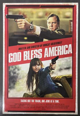 2011 GOD BLESS AMERICA Original Film Poster, 27X40 D/S, GOLDTHWAIT, MURRAY, BARR