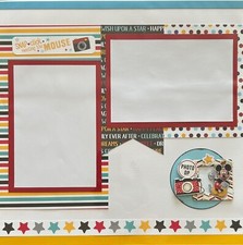 Disney 12x12 Premade Scrapbook Page-Snap, Click, Waiting on the Mouse