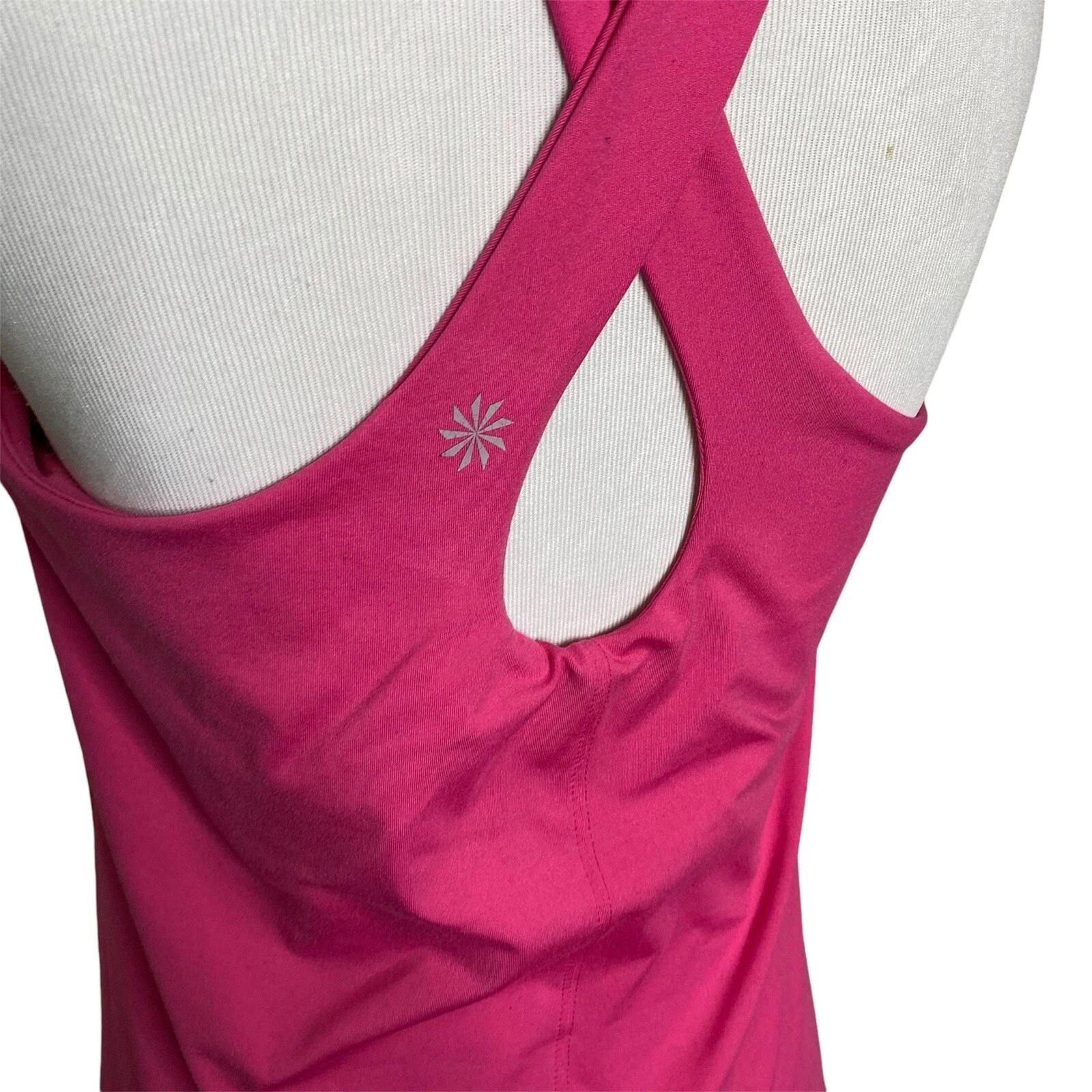 VETEMENTS Abito Tennis Athleta Rosa Senza Maniche Racerback Asciugatura Rapida Consapevole Taglia S