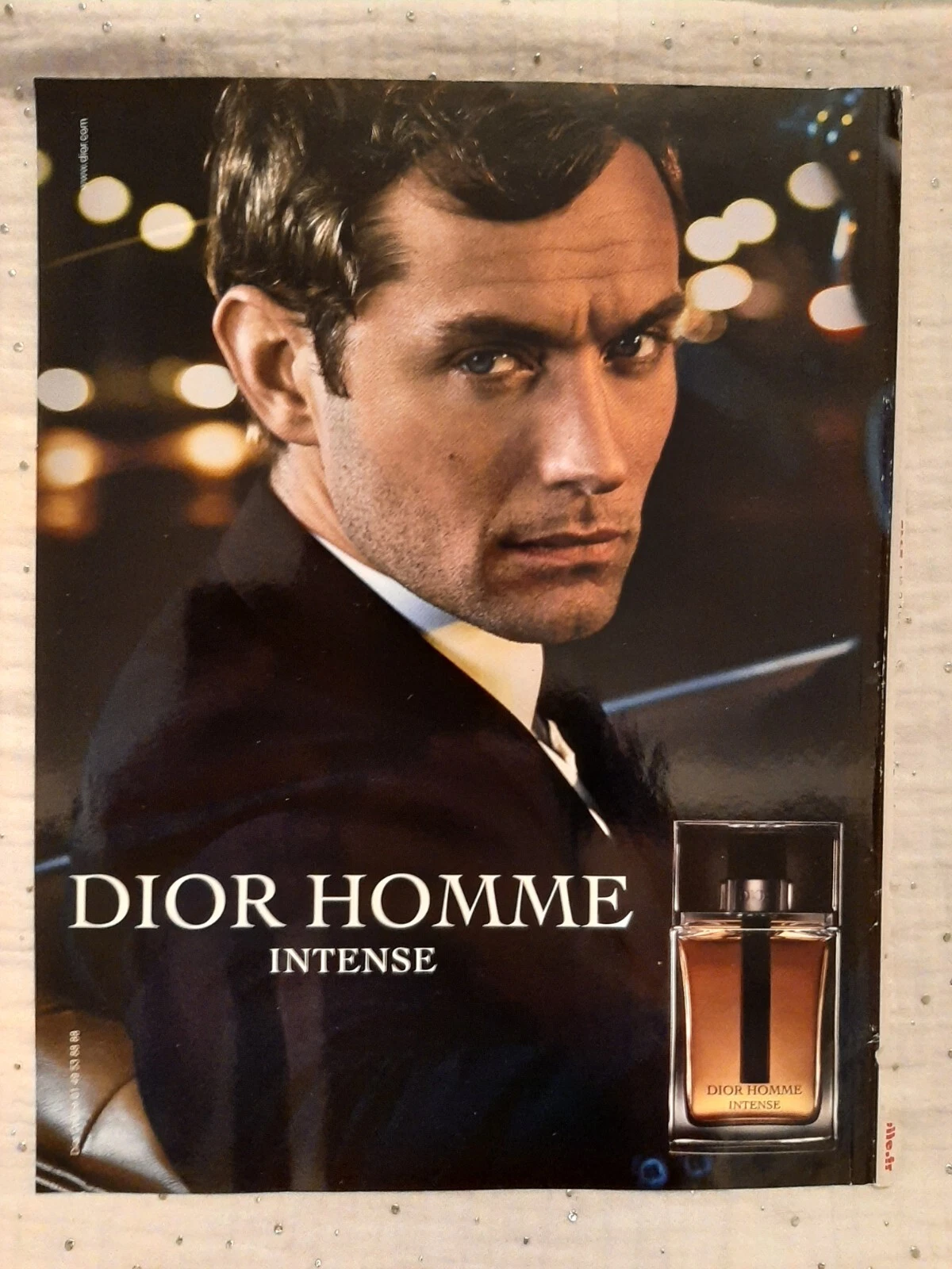 Publicité papier Parfum. Perfume Ad C. Dior Homme intense de 2012