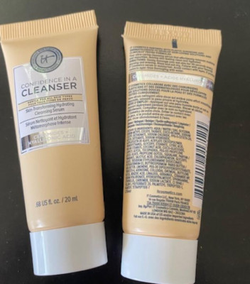 2 x It Cosmetics Confidence In A Cleanser ~ Travel Size .68 Fl Oz