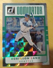 ROBINSON CANO SP 2017 Donruss Dominators Green #D22 /999 Mariners FREE SHIPPING