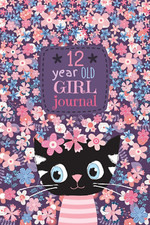 12 Year Old Girl Journal: Cute Cat Diary for Kids to Keep Memories, Draw and Ske