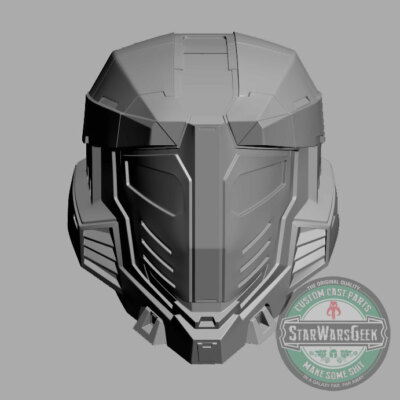 Galactic Armory Spartan HALO mashup helmet custom head for action figures