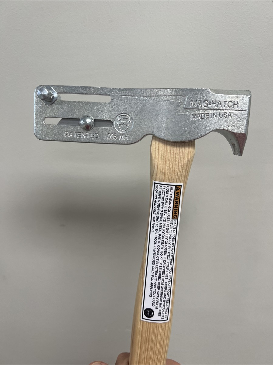 AJC 005-MH Mag-Hatch Magnetic-Faced Roofing Hammer 606295003513 | eBay