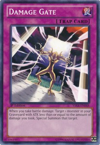 Damage Gate - YSKR-EN048 - Common - Unlimited Edition x3 - Near Mint