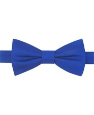 125 Tommy Hilfiger Mens Solid Blue Bow Tie Classic Adjustable Tuxedo Bowtie