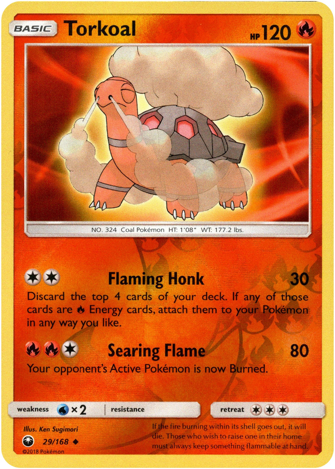 Torkoal - 29/168 - Celestial Storm - Reverse Holo