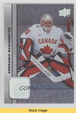 2023 Team Canada Juniors Patterned Foilboard Emerance Maschmeyer #41 READ 18nr