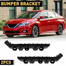 Front Driver and Side Passenger Bumper for Brackets 2016-2019 Sentra