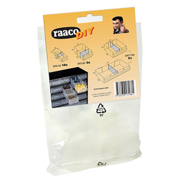 Raaco Mixed Bag Of Cabinet Drawer Dividers