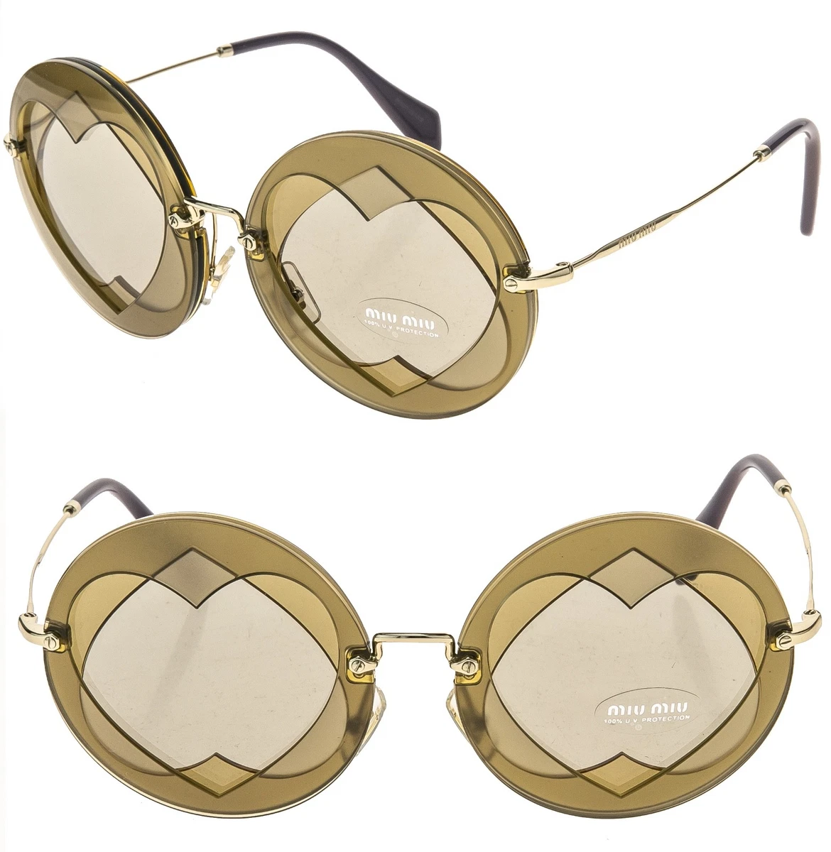 Heart Women's Miu Miu Sunglasses for sale | eBay