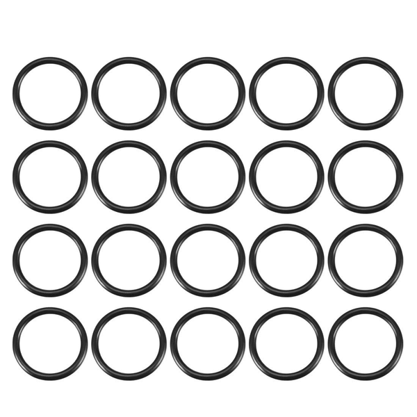 20St Metrische Nitrilkautschuk O-Ringe Dichtung, 20Mm Ad 16Mm Id 2Mm Breite-image