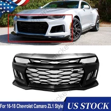 Complete Front Bumper Grille Set For 2016 2017 2018 Chevrolet Camaro ZL1 Style