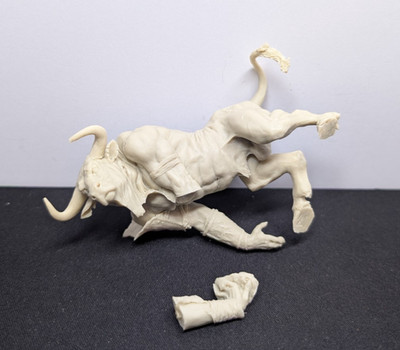Sphere Wars Hombre Toro Bull Man 75mm Resin Miniature