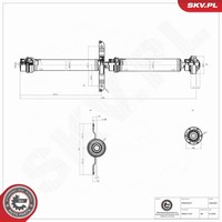 Esen SKV Antriebswelle 76SKV091 FüR Audi Q5 8RB TDI Quattro Tfsi