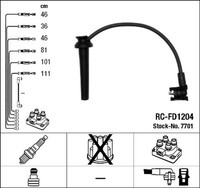 NGK ZüNdleitungssatz 7701 FüR Ford Mondeo Cougar BNP GBP BFP BAP 2 Turnier 1 24V