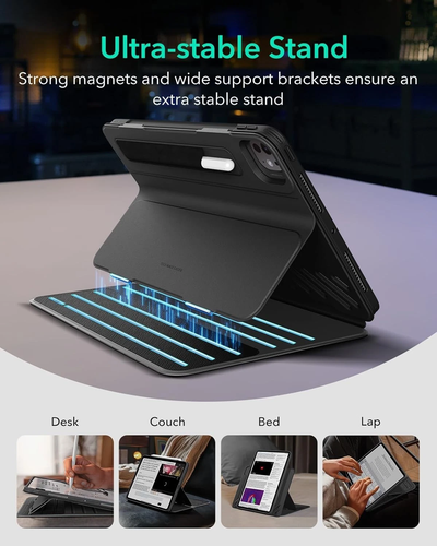 ESR iPad Pro 11 inch Case 5th Generation 2024 Rotating Removable Magnetic Case - 第 3/9 張圖片