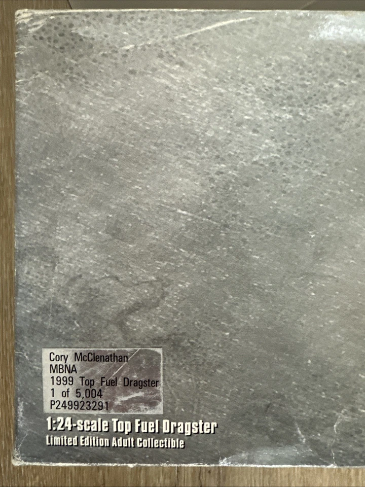 Cory McClenathan 1999 1:24 diecast Top Fuel Dragster con caja acción 1 de 5004 Foto 2 de 4