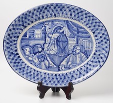 VTG Turov 1994 Hand-Painted Folk Art Decorative Platter DINNER IN A PEASANT HOME
