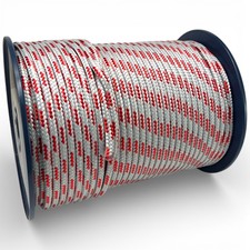Grey Red Quality Double Braid on Braid Polyester Cruising Yacht Marine Rope