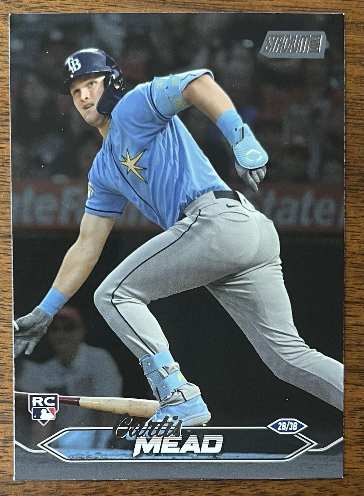 CURTIS MEAD 2024 STADIUM CLUB RC 271 BLACK FOIL SP RAYS!
