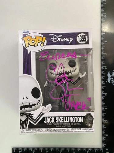 Funko Pop! Disney: Jack Skellington #1355 Signed Chris Sarandon OC COA -CN E2