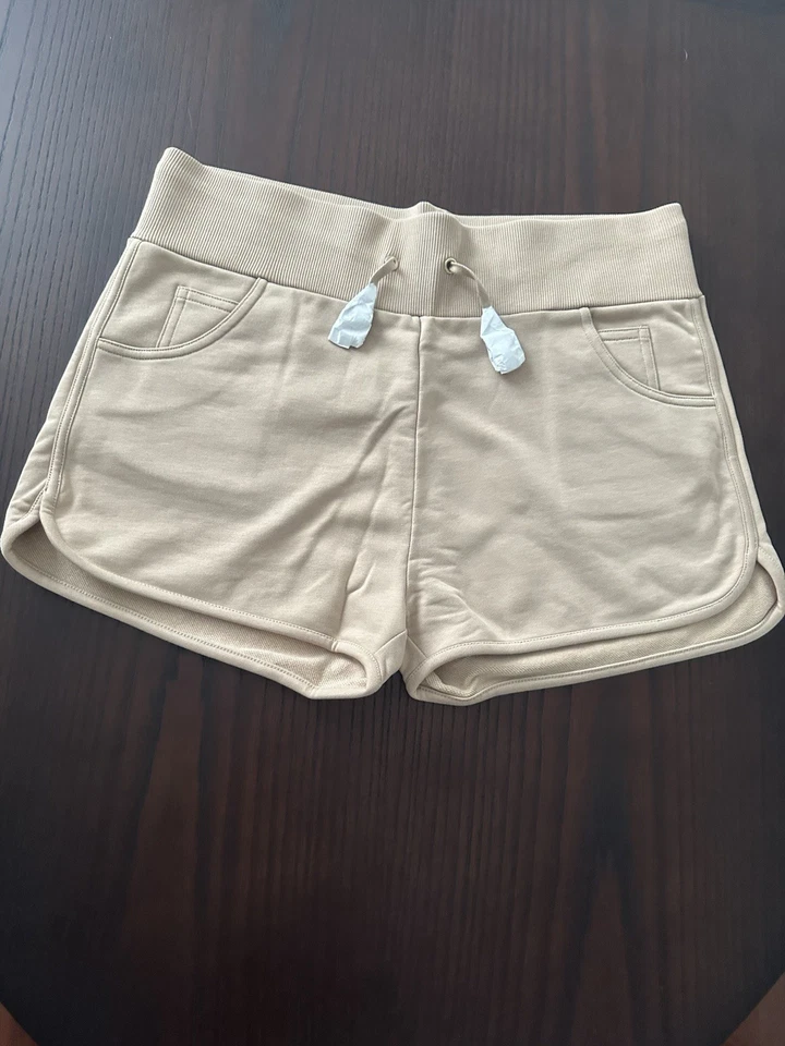 Shorts com cordão BALMAIN bege ‘B’ French Terry tamanho 46 /XXL FR /Tamanho 12/14 EUA - Imagem 2 de 4