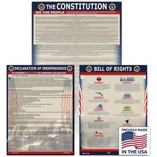 Constitution, Declaration, Bill of Rights Posters 24x36