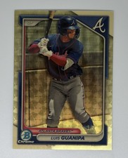 Marketplace image: 2024 Bowman Chrome Luis Guanipa 1st Superfractor 1/1 RC Atlanta Braves