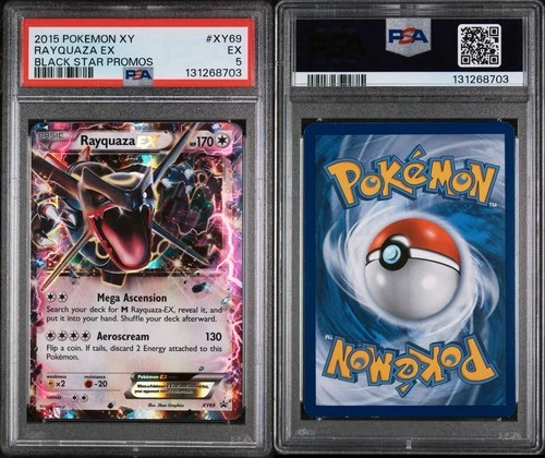 2015 POKEMON BLACK STAR PROMO RAYQUAZA #XY69 PSA 5 EX
