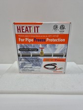 HEATIT 12ft Pipe Heat Cable with Thermostat for Metal Plastic Pipes